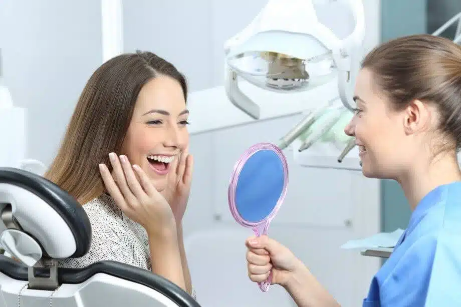 Dentist planning smile makeover treatment