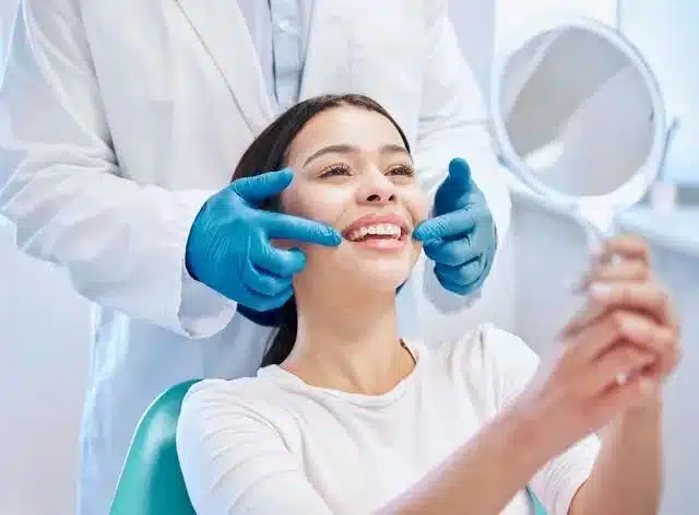 Before and after smile makeover results